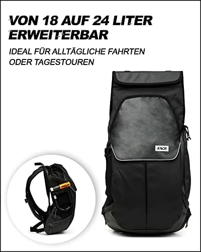 AEVOR Bike Pack plecak rowerowy, z możliwością rozszerzenia, wodoodporny, wentylacja pleców, kieszeń na laptopa - obrazek 5