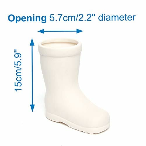 Baker Ross AG273 Wellington Boot ceramiczne doniczki (2 sztuki) do dek - obrazek 5