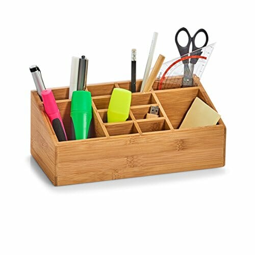 Zeller 25385 organizer drewniany, naturalny, 25,4 x 12 x 10 cm - obrazek 4