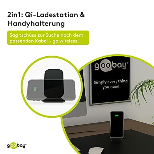Goobay 52955 bezprzewodowa ładowarka 10 W Qi stacja ładująca, uchwyt d - obrazek 5