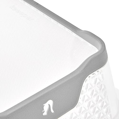 keeeper kosz do układania w stos, antypoślizgowy, DIN A6, 20 x 16 x 7 cm, Jonas, Nordic Grey - obrazek 2