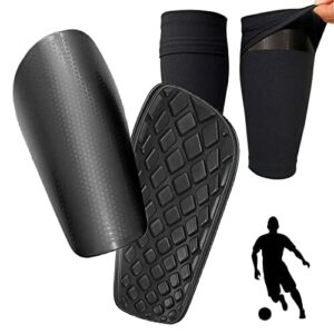Mocikoa ochraniacze na piszczele dla dzieci z ochraniaczami piłkarskimi, antypoślizgowe ochraniacze na piszczele, o wysokiej wytrzymałości, dla dzieci i mężczyzn