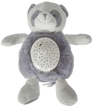 Doudou et Compagnie Lampka nocna, panda, muzyka, 3 światła, odgłosy natury, głośność, wł./wył, szara, 2 sztuki