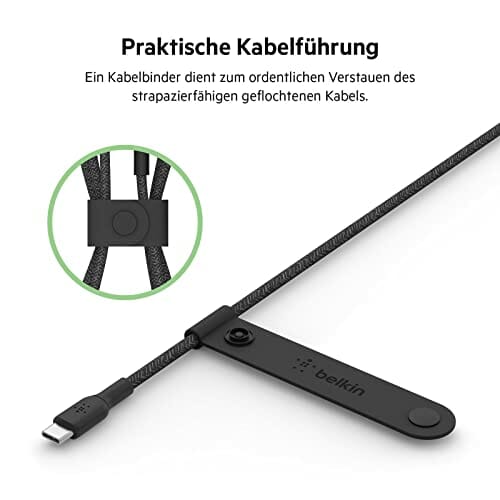 Belkin WIA004DSBK bezprzewodowa podkładka ładująca z MagSafe Belkin BoostCharge Pro, szybkie ładowanie do 15 W, (brak zasilacza w zestawie) – czarna, 400 mm - obrazek 7