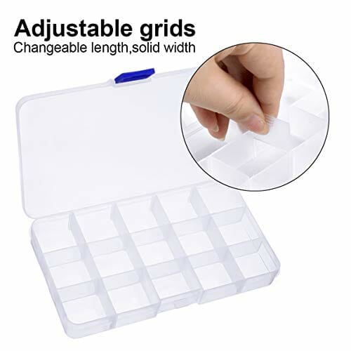 Kissral 2 szt. małe pudełko do przechowywania z przezroczystą pokrywką - obrazek 6