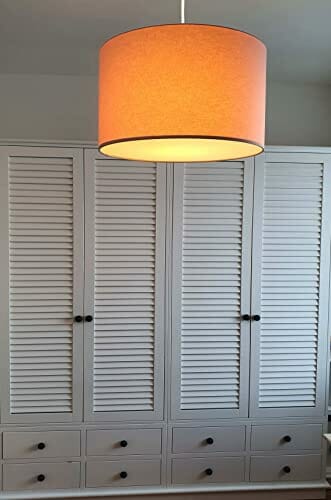 youngDECO Lampa do pokoju dziecięcego i niemowlęcego, delikatny brudny róż, 2 x E27, Ø 38 cm, klosz lampy do pokoju dziecięcego, kompletna lampa sufitowa do pokoju dziecięcego, wyprodukowana w UE - obrazek 4