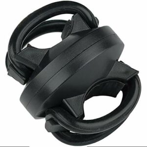 Uniwersalny uchwyt rowerowy obracany o 360° z małym pierścieniem podporowym do latarki, światła do roweru na szynie, obrotowy uchwyt na kierownicę rowerową, uchwyt na reflektor akumulatorowy