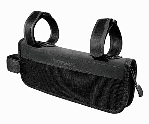 TOPEAK Gear Bag, Poziome Gravel Tube Torebka z rzepami i akcesoria w zestawie Unisex dla dorosłych, czarny, jeden rozmiar