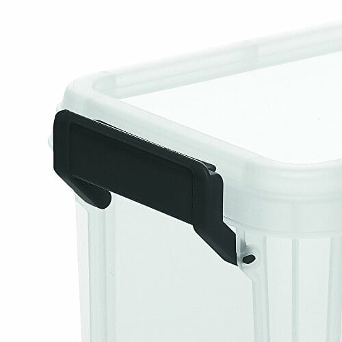 Iris Ohyama, Zestaw 4 sztuk, Pudełko do przechowywania , 4 L, możliwość układania w stos, garaż - Multi Box MBX-4 - Przezroczysty - obrazek 5