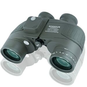 BOSSDUN Lornetka morska 10 x 50, lornetka z noktowizorem, dalmierz i k