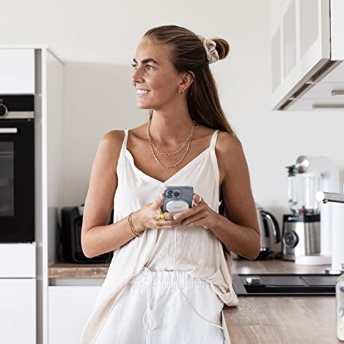 Vonmählen – Aura Mini bezprzewodowa podkładka ładująca do ładowania indukcyjnego do 15 W – bezprzewodowa podkładka do ładowania kompatybilna ze wszystkimi urządzeniami końcowymi obsługującymi technologię MagSafe – do stosowania z etui na telefon komórkowy (czarna) - obrazek 2