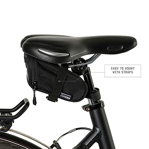 AGU Performance DWR torba podsiodłowa na rower, 0,7 l, wodoodporna, odblaskowa, 100% poliester z recyklingu - czarna - obrazek 6