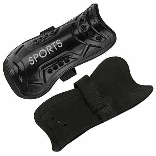 Deska Ochraniaczy Piłkarskich dla Dzieci, Ochraniacze Piłkarskie, Ochraniacze na Nogi Treningowe, Regulowany Pasek Ochraniaczy Sportowych, do Ochraniaczy na Nogi Sportowe(czarny) - obrazek 4
