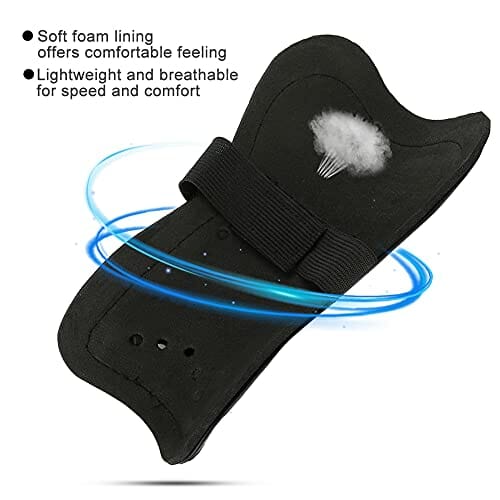 Deska Ochraniaczy Piłkarskich dla Dzieci, Ochraniacze Piłkarskie, Ochraniacze na Nogi Treningowe, Regulowany Pasek Ochraniaczy Sportowych, do Ochraniaczy na Nogi Sportowe(czarny) - obrazek 7