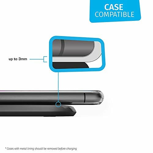 ZENS Pojedyncza szybka aluminiowa bezprzewodowa ładowarka z certyfikatem Qi, obsługuje szybkie ładowanie bezprzewodowe o mocy do 10 W - działa ze wszystkimi telefonami z bezprzewodowym ładowaniem - obrazek 4