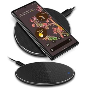 Indukcyjna stacja ładująca kompatybilna z Gigaset GS5 GS4 GS3 indukcyjna ładowarka 15 W, ładowarka do szybkiego ładowania, kolor: czarny