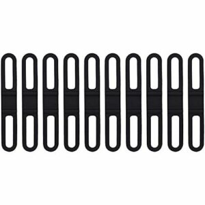 yyuezhi 10 szt. rower silikonowy pasek na kierownicę rowerową bandaże rowerowe mocowanie wiązana wstążka uchwyt kolarstwo latarka uchwyt taśma do wiązania do roweru roweru guma opaska bandaż akcesoria do jazdy nocnej