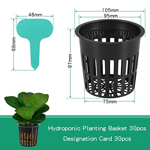 30 szt. 10 cm doniczki z siatki ogrodowej, hydroponiczna siatka do sad - obrazek 6