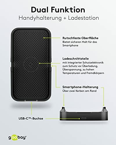 goobay 60741 Qi podkładka ładująca, indukcyjna stacja ładująca, bezprz - obrazek 7