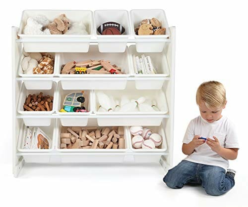 Humble Crew Półka dla dzieci, półka-organizer zabawek z 12 pojemnikami - obrazek 3