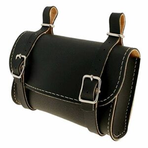 cyclingcolors Torba na siodełko rowerowe vintage czarna retro miasto V