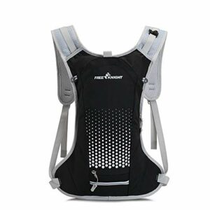 Free Knight Wodoszczelny plecak rowerowy o pojemności 6 l, z organizerem na kask, plecak do picia do jazdy na rowerze, jazdy konnej, biegania, wędrówek, biegania
