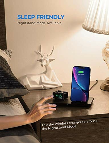 ANSTA Bezprzewodowa ładowarka, indukcyjna stacja ładująca QI, do iPhone 11Pro/1 Pro Max/iPhone XR/X/8/8Plus - obrazek 3