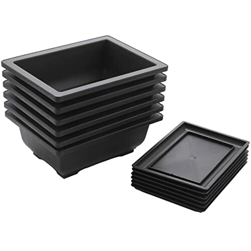 6 opakowań bonsai doniczki treningowe z tacą z tworzywa sztucznego bon