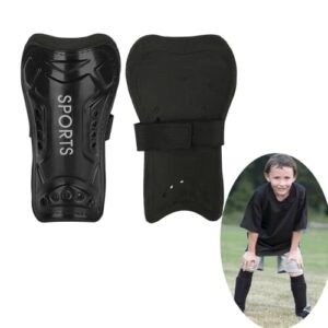 1Paar Fußball Schienbeinschoner. Fußball Schienbeinschoner für Kids. Training Sportschutz. Fußball Schutzausrüstung mit verstellbarem(Schwarz)