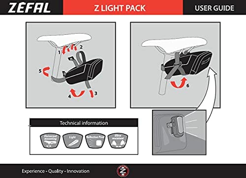 Zefal Z Light Pack torba na siodło, czarna, XS - obrazek 3