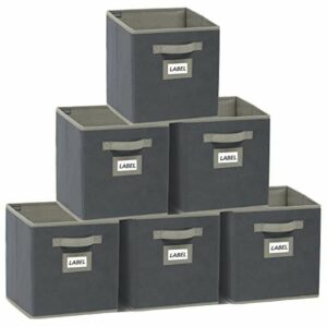YOUDENOVA Składane pudełko do przechowywania, 6 sztuk, 28 x 28 x 28, kolor szary B