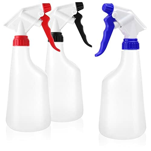 COM-FOUR® 3x spray bottle - opryskiwacz z pompka wodna z gwintem 28/40