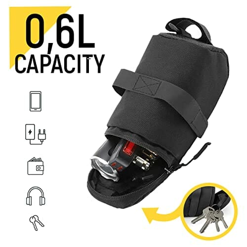 WOZINSKY Torba podsiodłowa, wodoszczelna torba podróżna na rower, rowe - obrazek 6