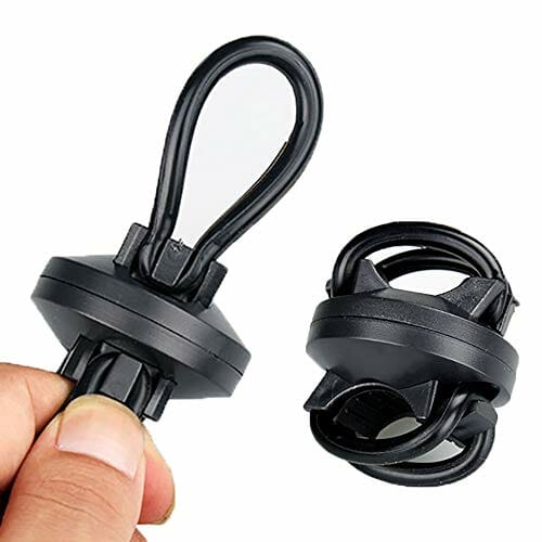 Uniwersalny uchwyt rowerowy obracany o 360° z małym pierścieniem podporowym do latarki, światła do roweru na szynie, obrotowy uchwyt na kierownicę rowerową, uchwyt na reflektor akumulatorowy - obrazek 5