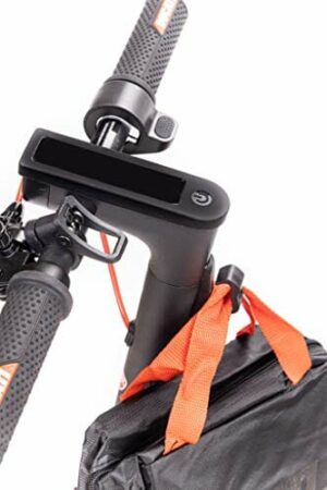 Urban Prime Hak do torebki z 2 silikonowymi foliami ochronnymi do skuterów elektrycznych, unisex, dla dorosłych, czarny i biały, rozmiar uniwersalny