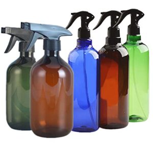 Tianher Butelka z rozpylaczem do roślin, 5 szt. plastikowych butelek z rozpylaczem, 500 ml, butelka z rozpylaczem z drobną mgiełką z regulowaną dyszą do roztworu ogrodnictwa, spustu wody, odświeżania powietrza, pusty opryskiwacz