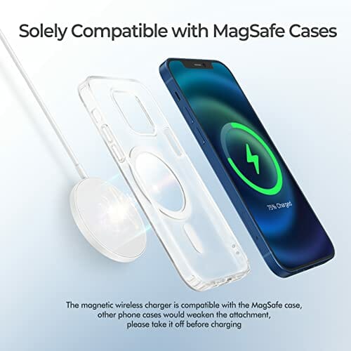 ANSTA Bezprzewodowe ładowanie, pasuje do iPhone 12, 11 Pro, 11 Pro Max, 11, ładowanie w każdym kierunku - obrazek 2