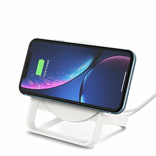Belkin BoostCharge Bezprzewodowa podstawka ładująca o mocy 10 W (szybka ładowarka bezprzewodowa z certyfikatem Qi do iPhone’a, Samsunga, Pixela i innych urządzeń), biała - obrazek 5