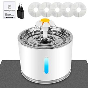 Fontanna do picia dla kotów, zwierząt domowych z filtrem z węglem akty