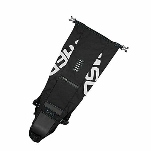 XPhonew torba na siodełko rowerowe, torba na siodełko rowerowe 10 l torba na siedzenie podwieszane torby na rower torba do przechowywania na zewnątrz góra szosa MTB rower miejski rower z zwijanym otworem i odblaskowym logo - obrazek 8