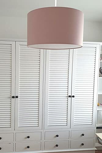 youngDECO Lampa do pokoju dziecięcego i niemowlęcego, delikatny brudny róż, 2 x E27, Ø 38 cm, klosz lampy do pokoju dziecięcego, kompletna lampa sufitowa do pokoju dziecięcego, wyprodukowana w UE - obrazek 5