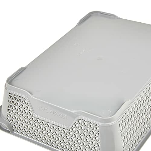 keeeper kosz do układania w stos, DIN A5, 26,5 x 20 x 7 cm, Mirko, Nordic Grey - obrazek 5