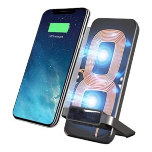 Alkhomsa Bezprzewodowa ładowarka do telefonu 10 W QI – szybka ładowarka indukcyjna kompatybilna z urządzeniami iPhone, Samsung, Huawei