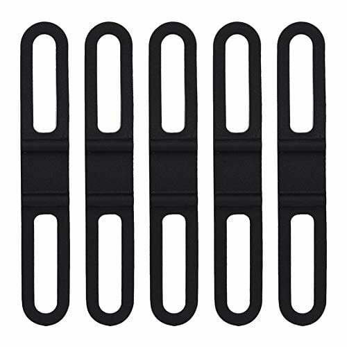 Tbest 5 szt. kolarski rower rower silikonowy elastyczny pasek bandaż latarka uchwyt uchwyt uchwyt uchwyt rowerowy reflektor telefon stała elastyczna lina bandaż