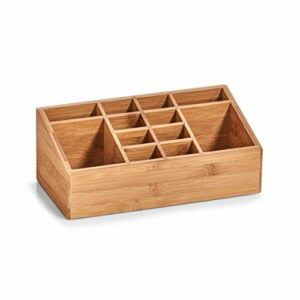 Zeller 25385 organizer drewniany, naturalny, 25,4 x 12 x 10 cm