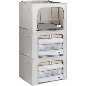 Pojemnik do przechowywania ZE STELAŻEM do ubrań odzieży zabawek kołder