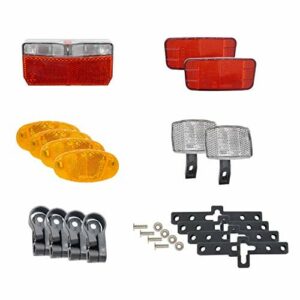 P4B Uniwersalny zestaw oświetleniowy, zgodnie z § 67a (StVZO ZO (2018), do przyczep rowerowych, zestaw 1