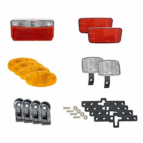 P4B Uniwersalny zestaw oświetleniowy, zgodnie z § 67a (StVZO ZO (2018), do przyczep rowerowych, zestaw 1