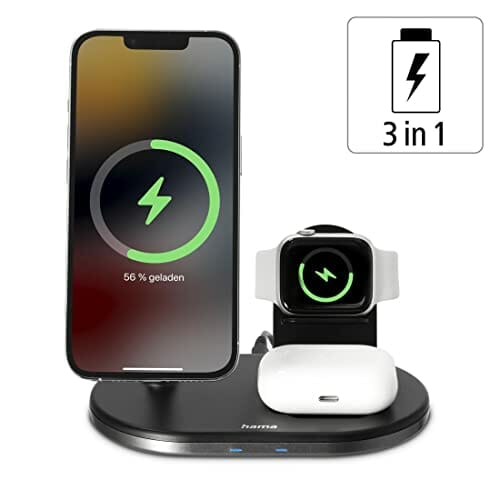 Hama Ładowarka indukcyjna 3w1 "MagCharge Multi" 15 W (bezprzewodowa, ł - obrazek 3
