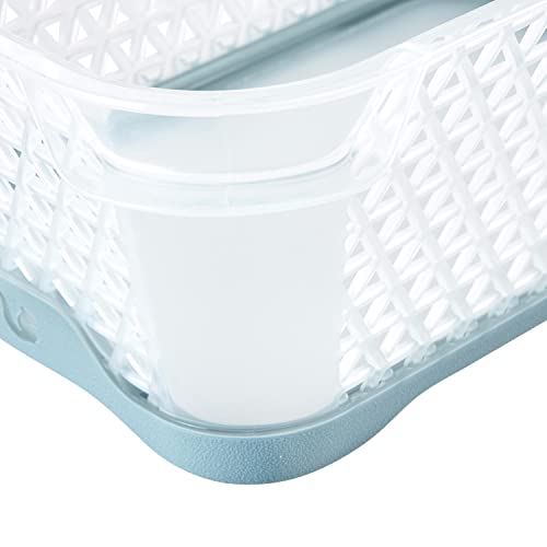 keeeper kosz do układania w stos, antypoślizgowy, DIN A7, 16 x 12 x 7 cm, Jonas, Nordic Blue - obrazek 5